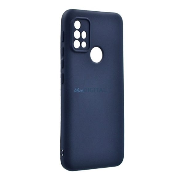 Szilikon telefonvédő (matt, mikrofiber plüss karcolásmentesítő belső, prémium) SÖTÉTKÉK Motorola Moto G30 (XT2129), Moto G20 (XT2128), Moto G10 (XT2127)