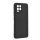 Szilikon telefonvédő (matt, mikrofiber plüss karcolásmentesítő belső, prémium) FEKETE Realme 8, Realme 8 Pro