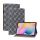 Tok álló, bőr hatású (FLIP, oldalra nyíló, asztali tartó funkció, fonott minta) FEKETE Samsung Galaxy Tab S6 Lite 10.4 WIFI (SM-P610) 2020, Samsung Galaxy Tab S6 Lite 10.4 LTE (SM-P615) 2020,