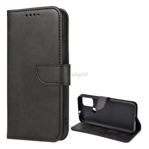 Tok álló, bőr hatású (FLIP, oldalra nyíló, asztali tartó funkció, prémium) FEKETE Motorola Moto G3 (XT1540), Motorola Moto G10 (XT2127), Motorola Moto G20 (XT2128)