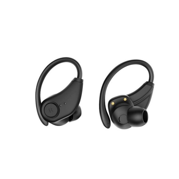 BLUEDIO S6 bluetooth fülhallgató SZTEREO (v5.1, TWS, mikrofon + töltőtok, SPORT) FEKETE