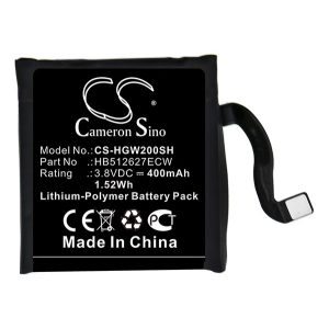 CAMERON SINO Li-Polymer akku (3.8V/400mAh, Huawei HB512627ECW kompatibilis) Huawei Watch 2, Huawei Watch 2 Pro