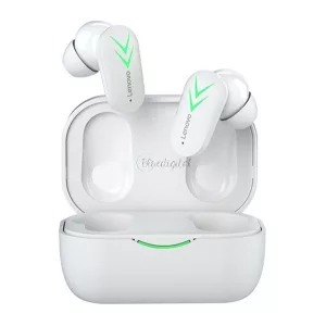 LENOVO XT82 bluetooth fülhallgató SZTEREO (v5.1, TWS, mikrofon, gamer, LED kijelző, aktív zajszűrő + töltőtok) FEHÉR