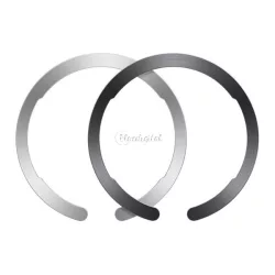   ESR HALOLOCK öntapadós fémlap 2db (mágneses autós tartóhoz ideális, kör alakú, MagSafe) FEKETE/SZÜRKE