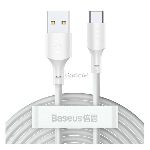 BASEUS adatkábel 2db (USB - Type-C, 40W, PD gyorstöltő, 150cm) FEHÉR