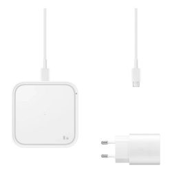   SAMSUNG asztali töltő (15W, gyorstöltő, wireless + hálózati töltő) FEHÉR