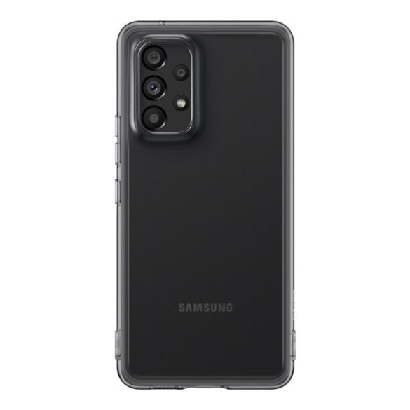 SAMSUNG szilikon telefonvédő ÁTLÁTSZÓ / FEKETE Samsung Galaxy A53 (SM-A536) 5G