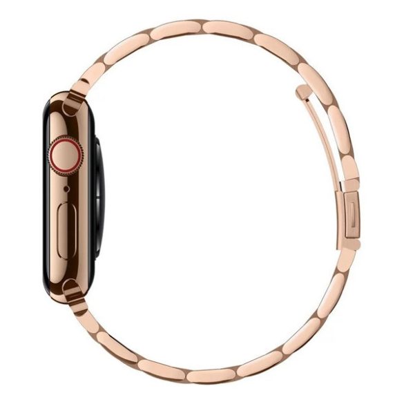 SPIGEN MODERN FIT pótszíj (egyedi méret, kicsi, fém) ROZÉARANY Apple Watch Series SE 40mm, Watch Series SE 2 40mm, Watch Series 9 41mm