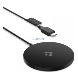   SPIGEN PF2009 asztali töltő Type-C aljzat (7.5W, wireless + Type-C tápkábel) FEKETE