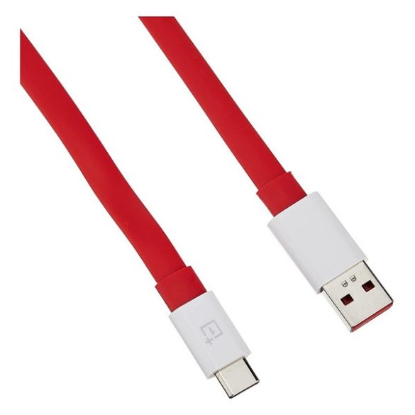 ONEPLUS WARP adatkábel (USB - Type-C, gyorstöltő, 150cm, törésgátló) PIROS