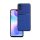 Műanyag telefonvédő (szilikon keret, közepesen ütésálló, beépített fémlemez, bőr hatású hátlap, csíkos minta) SÖTÉTKÉK Xiaomi Redmi 9A (Redmi 9 AT)