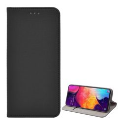   Tok álló, bőr hatású (FLIP, oldalra nyíló, asztali tartó funkció, rombusz minta) FEKETE Vivo Y70