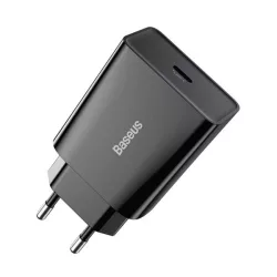   BASEUS SPEED MINI hálózati töltő Type-C aljzat (20W, PD gyorstöltő) FEKETE