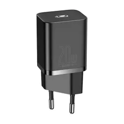   BASEUS SUPER SI hálózati töltő Type-C aljzat (20W, PD gyorstöltő) FEKETE