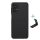 NILLKIN SUPER FROSTED műanyag telefonvédő (gumírozott, érdes felület + asztali tartó) FEKETE Samsung Galaxy A13 4G (SM-A135F / A137F)
