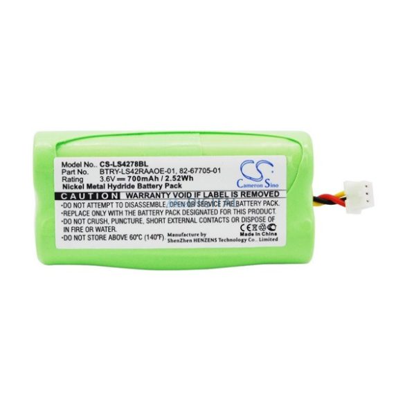 CAMERON SINO NI-MH akku (3.6V/700mAh, Symbol 82-67705-01 kompatibilis)