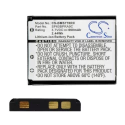   CAMERON SINO Li-Ion akku (3.7V/660mAh, Panasonic N4FUYYYY0046 kompatibilis) 