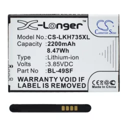   CAMERON SINO Li-Ion akku (3.85V/2200mAh, LG BL-49SF kompatibilis) LG G4S Beat (H735)