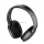 BASEUS ENCOK D02 PRO bluetooth fejhallgató SZTEREO (v5.0, mikrofon, zajszűrő, összehajtható + 3.5mm jack kábel) FEKETE