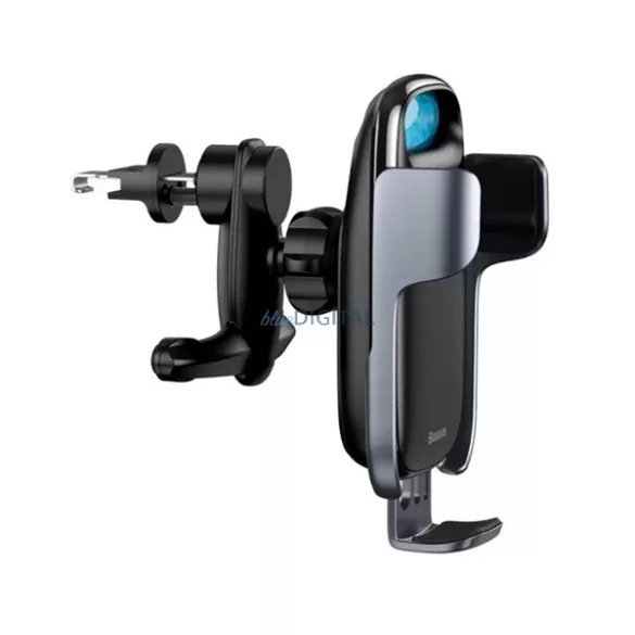 BASEUS MILKY WAY autós tartó (szellőzőre, gravitációs, 15W, wireless, LED jelzés) FEKETE