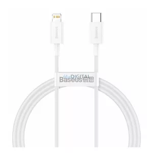 BASEUS SUPERIOR adatkábel (Type-C - lightning, 20W, PD gyorstöltő, 100cm, törésgátló) FEHÉR