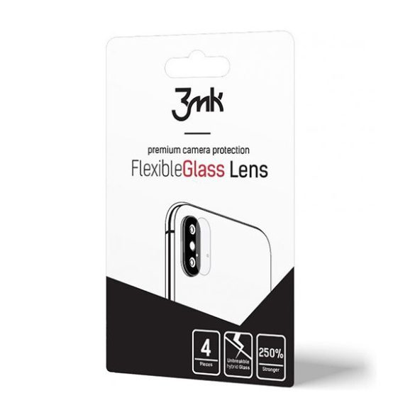 3MK LENS PROTECTION kameravédő üveg 4db (flexibilis, karcálló, ultravékony, 0.2mm, 7H) ÁTLÁTSZÓ Apple iPhone 12 Pro