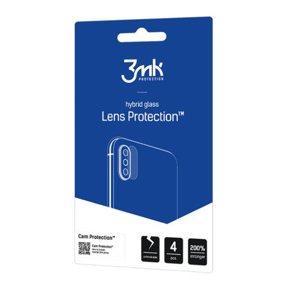 3MK LENS PROTECTION kameravédő üveg 4db (flexibilis, karcálló, ultravékony, 0.2mm, 7H) ÁTLÁTSZÓ Samsung Galaxy A33 5G (SM-A336)