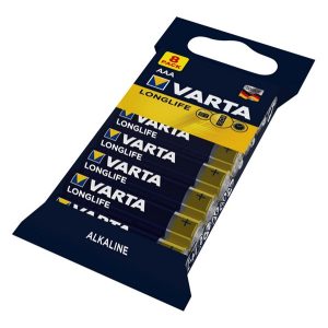 VARTA tartós elem (AAA, LR03, 1.5V, alkáli) 8db/csomag