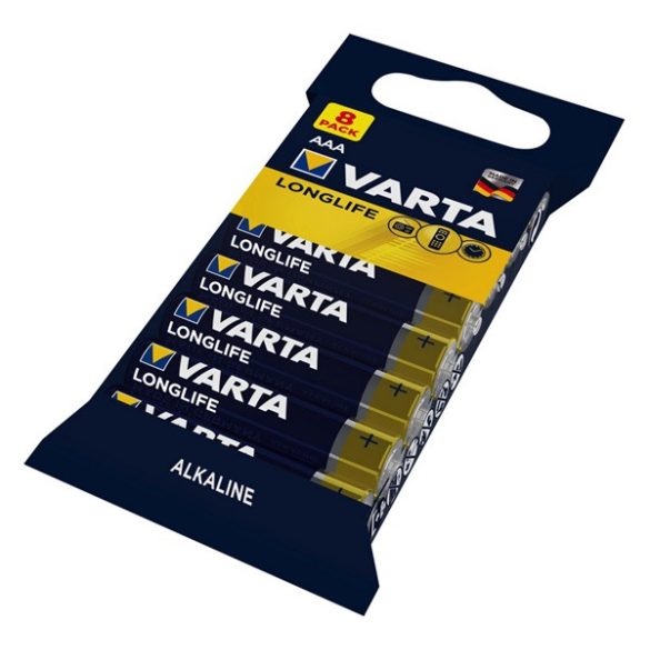 VARTA tartós elem (AAA, LR03, 1.5V, alkáli) 8db/csomag