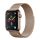 DEVIA ELEGANT pótszíj (egyedi méret, kicsi, fém, milánói szíj, mágneses) ARANY Apple Watch Series 1 38mm, Apple Watch Series 2 38mm, Apple Watch Series 3 38mm, Apple Watch Series 4 40mm, Apple Watch Series 5 40mm