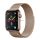 DEVIA ELEGANT pótszíj (egyedi méret, fém, milánói szíj, mágneses zár) ARANY Apple Watch Series 2 38mm, Apple Watch Series 3 38mm, Apple Watch Series 4 40mm, Apple Watch Series 5 40mm, Apple W