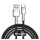 BASEUS CAFULE adatkábel (USB - Type-C, 66W, gyorstöltő, 200cm, törésgátló) FEKETE