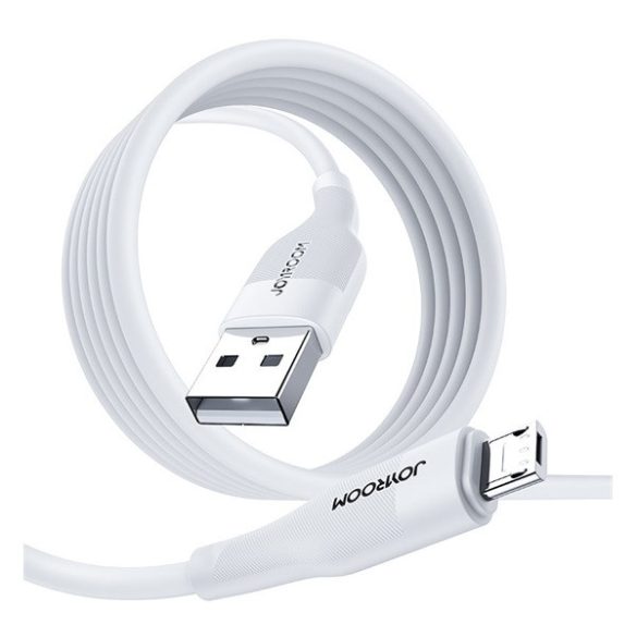 JOYROOM M12 adatkábel (USB - microUSB, 3A, 100cm, törésgátló) FEHÉR