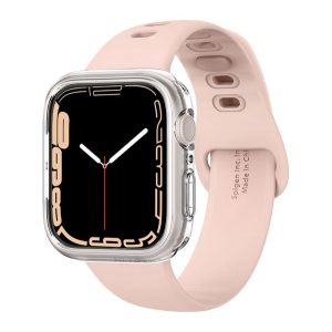 SPIGEN LIQUID CRYSTAL szilikon óra keret (ütésállóság, 061CS24483 utód) ÁTLÁTSZÓ Apple Watch Series 5 40mm, Apple Watch Series 4 40mm, Apple Watch Series 6 40mm, Apple Watch Series SE 40mm, Apple Watch Series 7 41mm