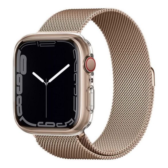 SPIGEN LIQUID CRYSTAL szilikon óra keret (ütésállóság, 062CS24473 utód) ÁTLÁTSZÓ Apple Watch Series 4 44mm, Apple Watch Series 5 44mm, Apple Watch Series 6 44mm, Apple Watch Series SE 44mm, Apple Watch Series 7 45mm