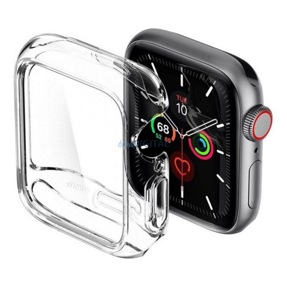 SPIGEN ULTRA HYBRID műanyag óra keret (közepesen ütésálló) ÁTLÁTSZÓ Apple Watch Series 4 40mm, Apple Watch Series 5 40mm