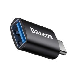   BASEUS INGENUITY adapter (USB aljzat - Type-C, USB/pendrive csatlakoztatás, OTG) FEKETE