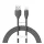 BASEUS JELLY LIQUID adatkábel (USB - lightning, 2.4A, gyorstöltő, 120cm) FEKETE Apple iPhone 14 Pro, iPhone 14 Plus, iPhone 14
