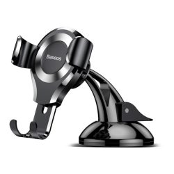   BASEUS OSCULUM autós tartó (műszerfalra, szélvédőre, tapadókorongos, gravitációs, állítható kar) EZÜST 