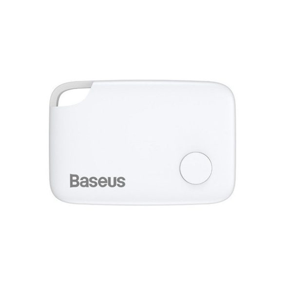 BASEUS T2 bluetooth nyomkövető (kulcstartóra, táskára, autóba, valós idejű nyomkövetés, 6 hónap akkuidő) FEHÉR 