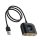 BASEUS USB HUB (passzív, elosztó, 4 USB aljzat, 100cm kábel) FEKETE