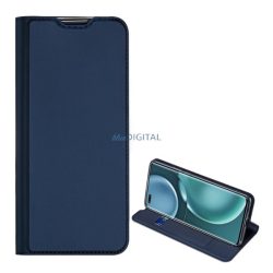   DUX DUCIS SKIN PRO tok álló, bőr hatású (FLIP, oldalra nyíló, bankkártya tartó, asztali tartó funkció) SÖTÉTKÉK Honor Magic4 Pro