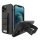 Szilikon telefonvédő (közepesen ütésálló, mikrofiber plüss belső, kamera védelem + kézpánt + vállpánt) FEKETE Apple iPhone 8 4.7, Apple iPhone SE 3 (2022), Apple iPhone SE 2 (2020), Appl