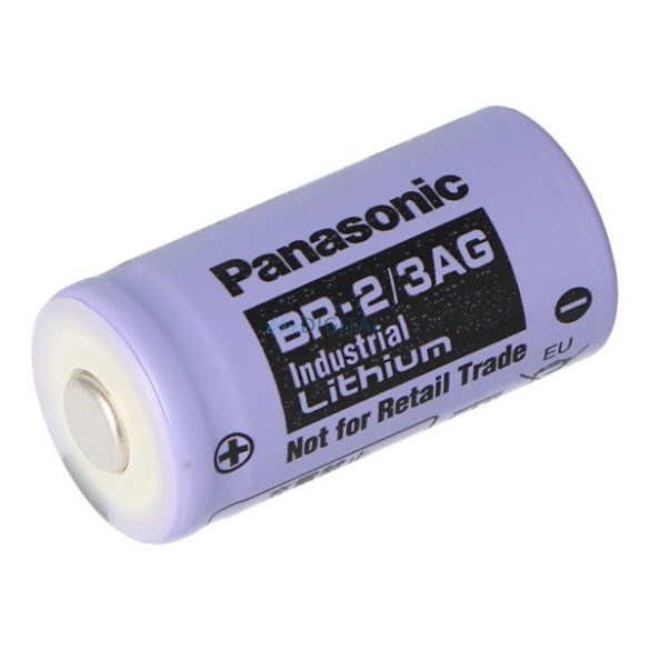 PANASONIC elem (BR-2/3AGN, 3V, szén-fluorid lítium, ipari) 1db/csomag