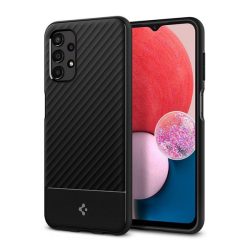   SPIGEN CORE ARMOR szilikon telefonvédő (közepesen ütésálló, kamera védelem, csíkos minta) FEKETE Samsung Galaxy A13 4G (SM-A135F / A137F)