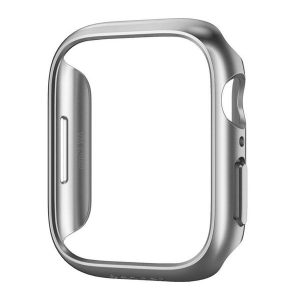 SPIGEN THIN FIT műanyag óra keret (ütésállóság) EZÜST Apple Watch Series 7 45mm