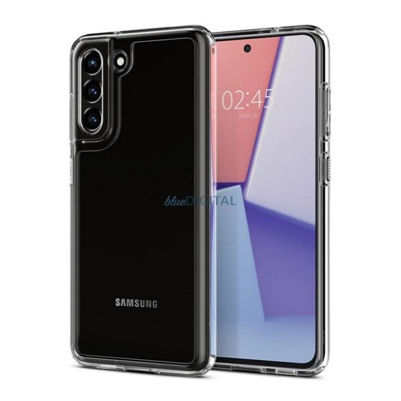SPIGEN ULTRA HYBRID műanyag telefonvédő (közepesen ütésálló, szilikon légpárnás keret) ÁTLÁTSZÓ Samsung Galaxy S21 FE (SM-G990)