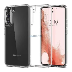 SPIGEN ULTRA HYBRID műanyag telefonvédő (közepesen ütésálló, szilikon légpárnás keret) ÁTLÁTSZÓ Samsung Galaxy S22 5G (SM-S901)