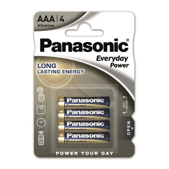 PANASONIC EVERYDAY POWER szupertartós elem (AAA, LR03EPS, 1.5V, alkáli) 4db/csomag