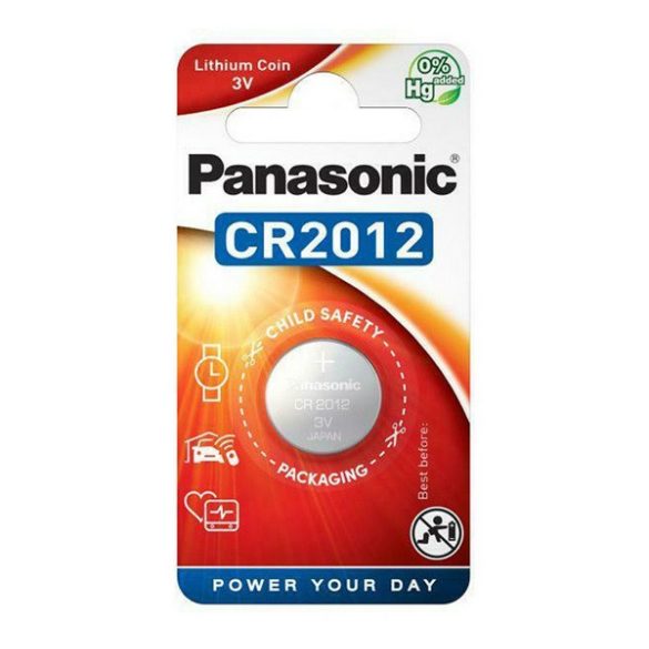 PANASONIC gombelem (CR2012, 3V, lítium) 1db/csomag